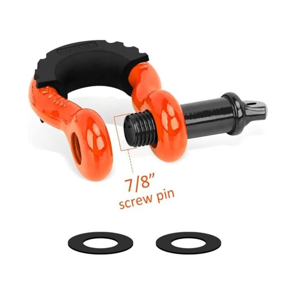 LIBERRWAY Shackles 3/4" (2 Pack) D Ring Shackle Rugged Off Road Shackles - Picture 2 of 10